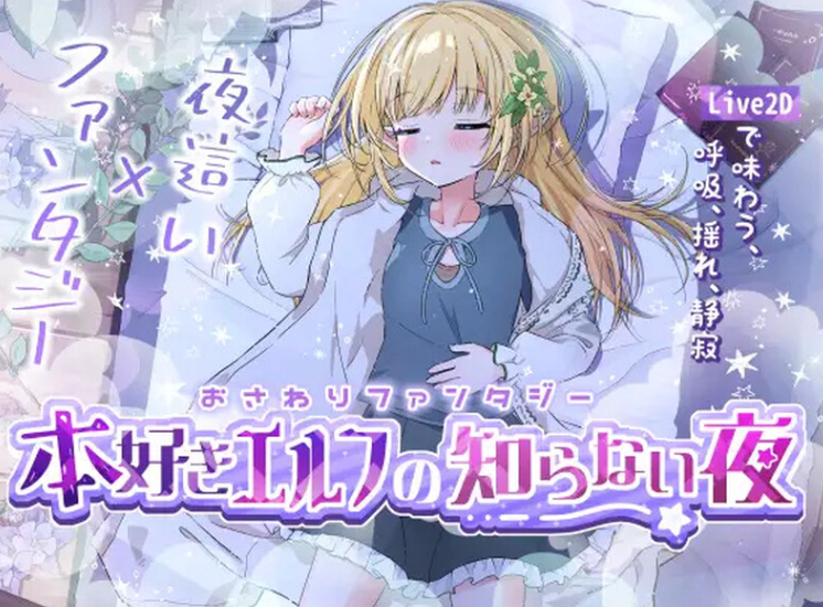 【互动SLG/触摸抚摸/动态/PC/生肉】触摸幻想 喜欢书的精灵的未知之夜 V1.0 DL原版生肉【PC】-比心acgn